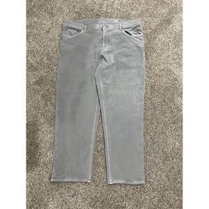 Faherty Brand Mens Grey 5-Pocket Straight Leg Pants Size 38x28 Stretch